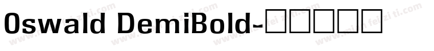 0swald DemiBold字体转换